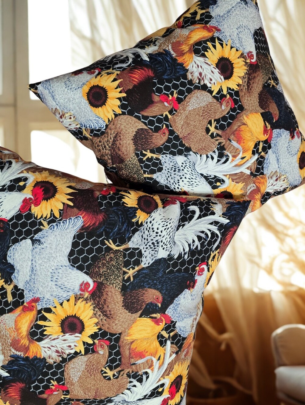 🐓 Farmhouse Chicken & Sunflower Bandillow